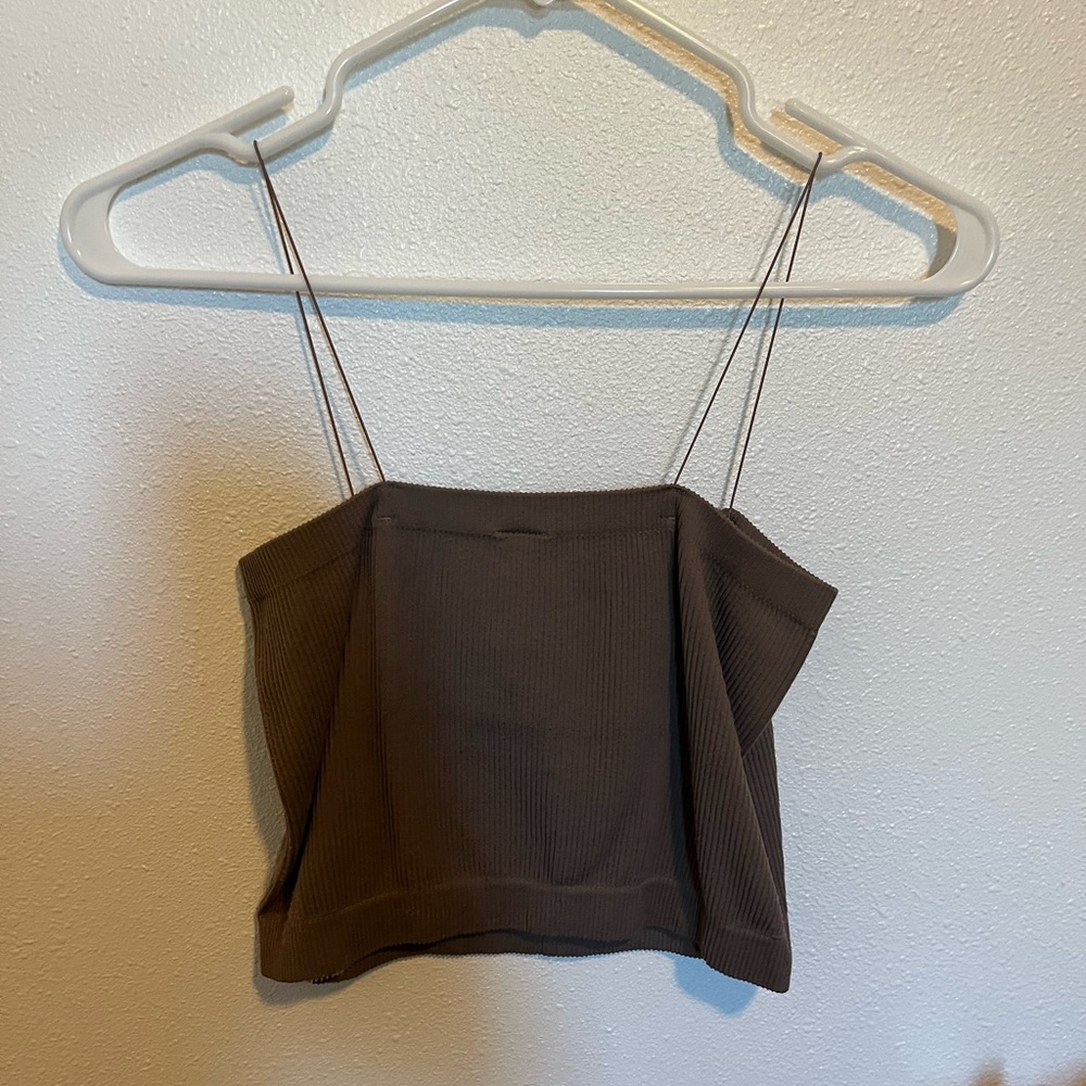 Nude brown top